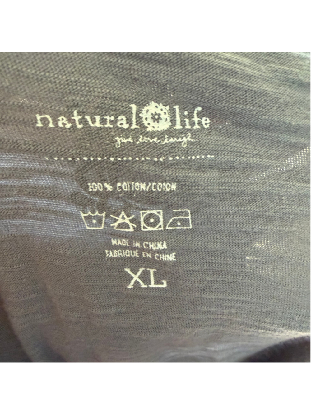 Natural Life Boho Graphic Tee Women's Size XL Gray Into The Forest I Go T- Shirt - Picture 10 of 10